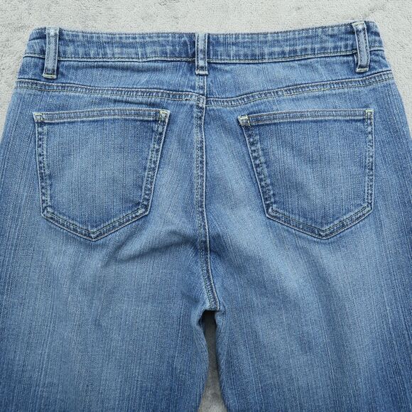 DKNY Jeans Women's 8S Blue Mid-Rise Bootcut Stretch Denim 28" Inseam Timeworn - Picture 15 of 16